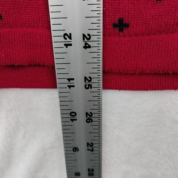 Breckenridge Sweater Womens Petite XL Red 1/4 Zip Fair Isle Holiday Christmas - Picture 7 of 13